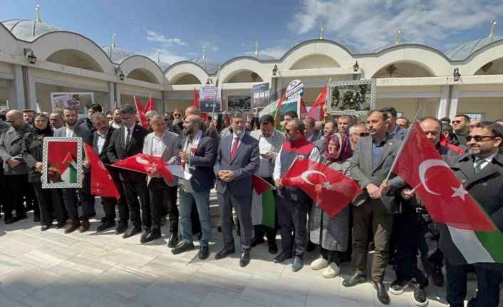 Çanakkale’de İsrail’in Filistinli esirleri hedef alan ’idam yasası’ protesto edildi