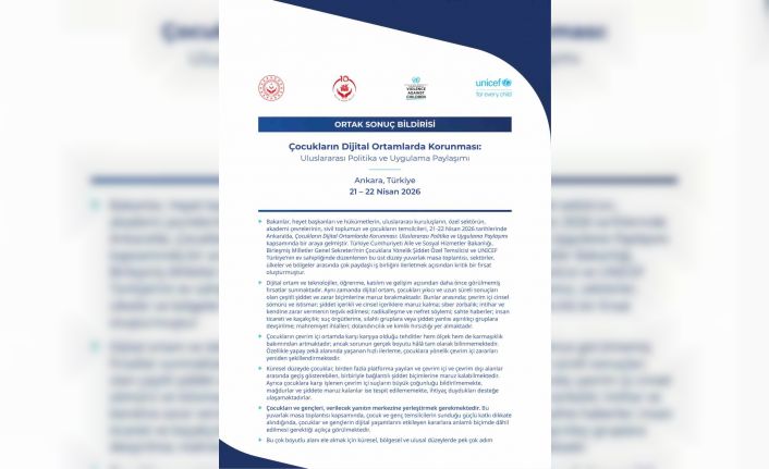 ‘Çocukların Dijital Ortamlarda Korunması: Uluslararası Politika ve Uygulama Paylaşımı’nın ortak sonuç bildirisi yayımlandı