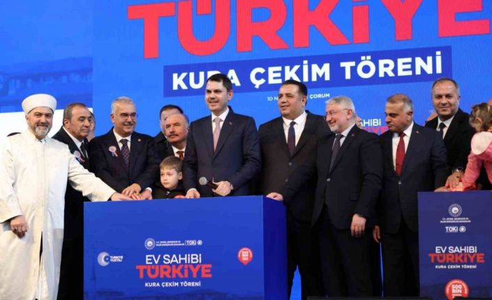 Çorum’da 2 bin 867 konutun hak sahipleri belirlendi