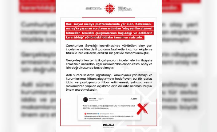 Dezenformasyonla Mücadele Merkezi’nden lisedeki saldırıda ‘delillerin karartıldığı’ iddiasına yalanlama