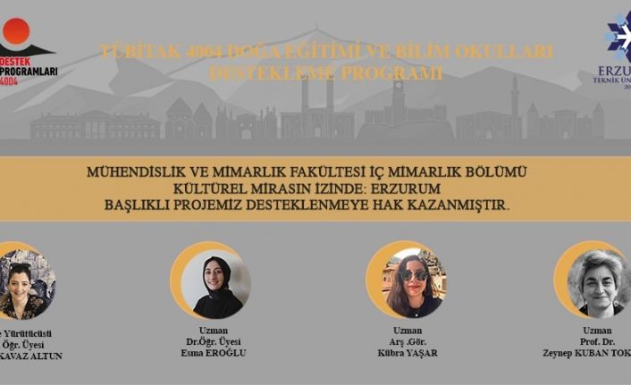 ETÜ TÜBİTAK 4004 projesi ile Erzurum’un mimari mirasını yeni nesillere aktaracak