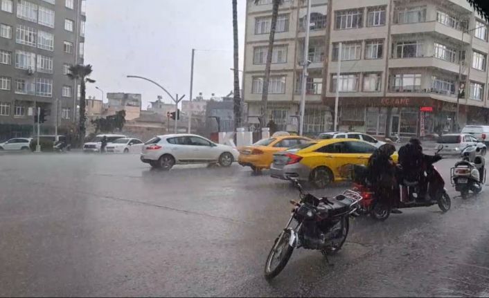 Kilis’te kuvvetli yağış  etkili oldu