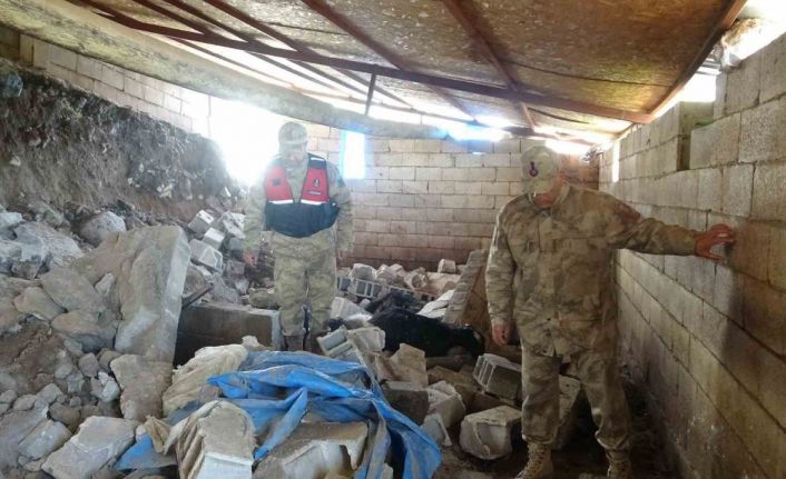 Kilis’te toprak kayması: Ahır çöktü, 40 hayvan telef oldu