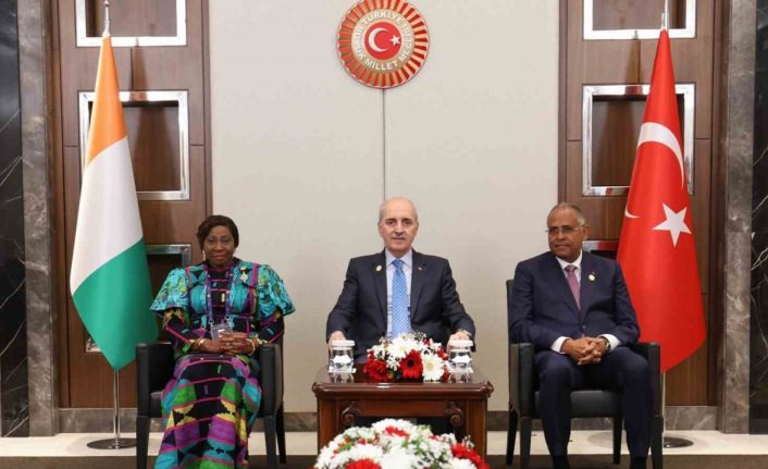 TBMM Başkanı Kurtulmuş, Fildişi Sahili Senatosu Başkanı Camara ve Ulusal Meclisi Başkanı Achi ile görüştü