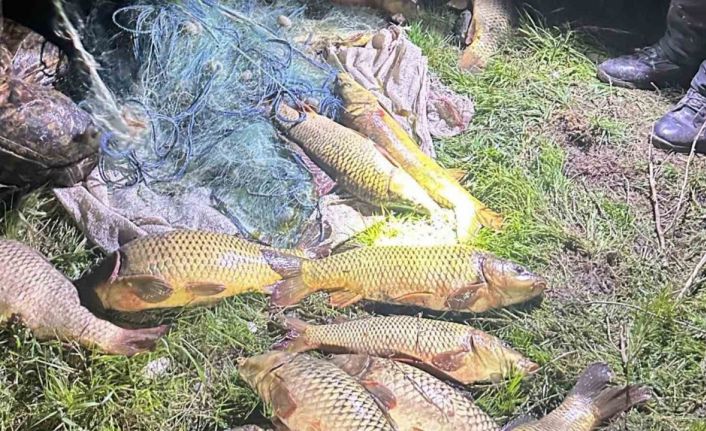 Eğirdir Gölü’nde kaçak avcılara suçüstü: 100 kilo sazan yeniden göle bırakıldı
