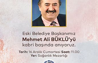 MEHMET ALİ BÜKLÜ, VEFATININ 28. YILINDA KABRİ BAŞINDA ANILACAK
