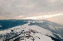 Trabzon’un yaylalarından kar manzaraları