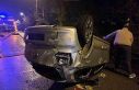 Beykoz’da otomobil takla attı: 2 yaralı