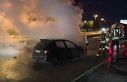 Maltepe’de seyir halindeki otomobil alev alev yandı