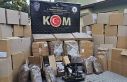 Uşak’ta kaçak tütün ve makaron operasyonu