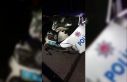 Alkollü sürücü polis aracına çarptı: 2 polis...