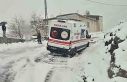 Siirt kar yağışı nedeniyle yolda kalan hastalar...
