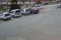 Tokat’ta 2 kişinin yaralandığı kaza kamerada