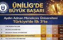 ADÜ Türkiye’de ilk üçte