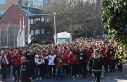 Galatasaray taraftarı, Dolmabahçe’ye geldi