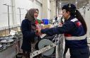 Jandarma 8 Mart Kadınlar Günü dolayısıyla fabrika...