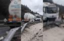 Mazot yüklü tanker kontrolden çıkarak karşı...