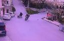 Motosikletlerin kafa kafaya çarpıştığı kazada...