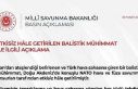 MSB: "Türk hava sahasına giren balistik füze...