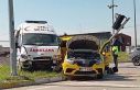 Edirne’de ambulans ile taksi çarpıştı: 5 yaralı