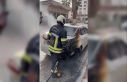 Osmaniye’de yanan otomobile ilk müdahaleyi trafik...