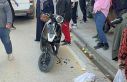Scooterin çarptığı yaya yaralandı