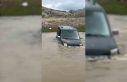 Yolunu kaybetti, aracıyla çayı geçmeye çalışırken...
