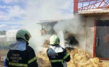 Bucak’ta ot balyaları yandı