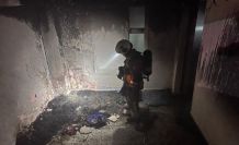 Antakya’da metruk bina yangını