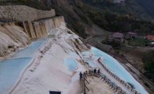 Göksu Travertenleri yılı rekor ziyaretçiyle kapatıyor