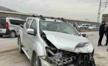 Karapınar’da tır ile kamyonet çarpıştı: 1 yaralı