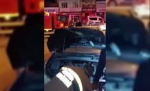Konya’da park halindeki otomobilde yangın