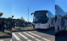 Yolcu otobüsü ile traktör çarpıştı: 1 yaralı