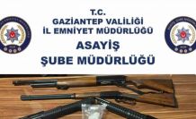 Gaziantep’te 4 adet ruhsatsız tüfek ile uyuşturucu madde ele geçirildi: 4 gözaltı