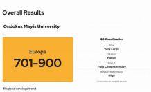 OMÜ, QS Europe 2026 sıralamasında yer aldı
