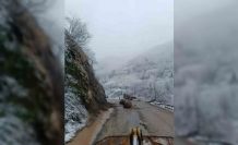 Şalpazarı-Beşikdüzü karayolunda heyelan