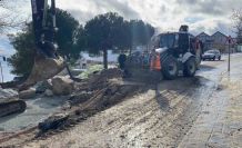 Sinop’ta heyelan sonrası onarım mesaisi