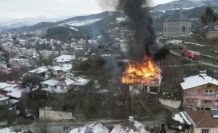 Tokat’ta sobadan çıkan kıvılcım evi kül etti