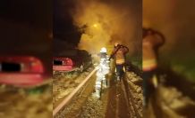 Yayladağı’nda otomobil yangını