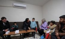 Yılmaz’dan evi yanan Kömek ailesine anlamlı ziyaret