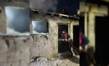 Çaldıran’da odunluk yangını