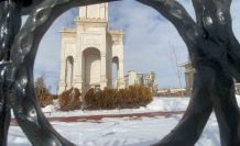 Patnos’ta muhteşem kar yağışı manzarası