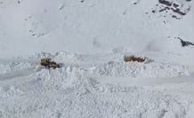 Van Bahçesaray’da mezra yoluna çığ düştü