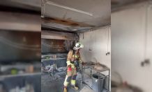 Defne’de iş yeri alevlere teslim oldu