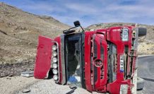 Kömür yüklü tır devrildi 1 kişi yaralandı