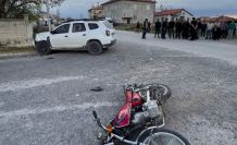 Karapınar’da motosiklet ile otomobil çarpıştı: 1 yaralı