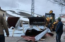 Bünyan’da şiddetli rüzgârın izleri hızla silindi