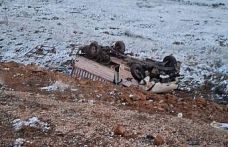 Konya’da kamyonet şarampole devrildi: 4 yaralı