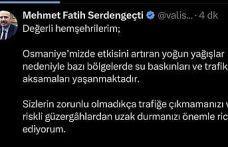 Osmaniye’de şiddetli yağış ve fırtına hayatı olumsuz etkiledi