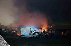 Tekirdağ’da kır evi alev alev yanarak küle döndü